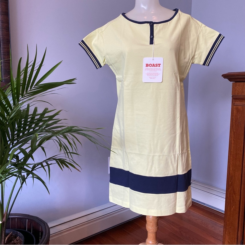 Boast NWT yellow and navy blue tennis country club dress size S - Picture 8 of 8